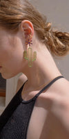 Dos Chicas Locas Cactus Statement Earrings