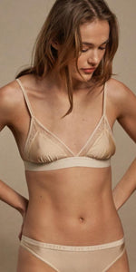 Love Stories Jane M Bralette in Off White