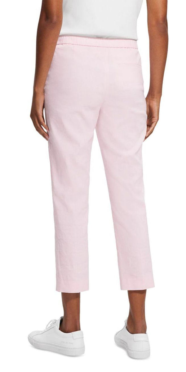 Theory Treeca Pull-On Pant in Soft Pink