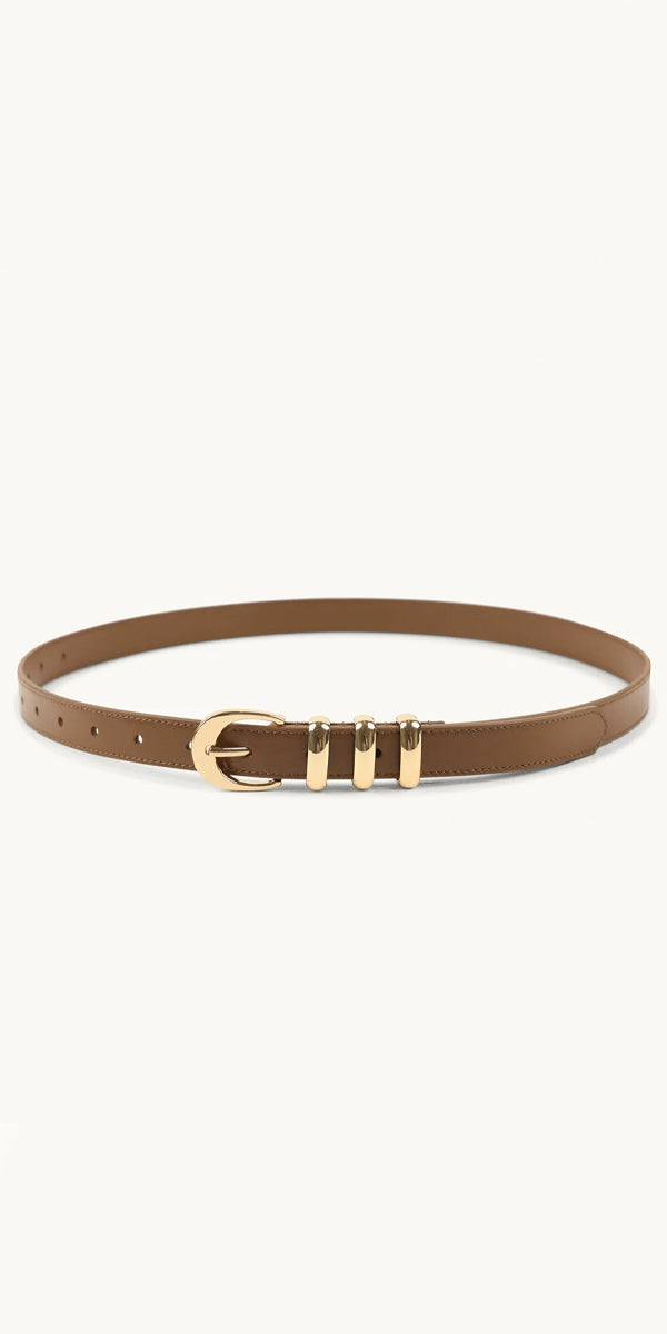 Dylan Kain The Maddox Belt in Light Gold