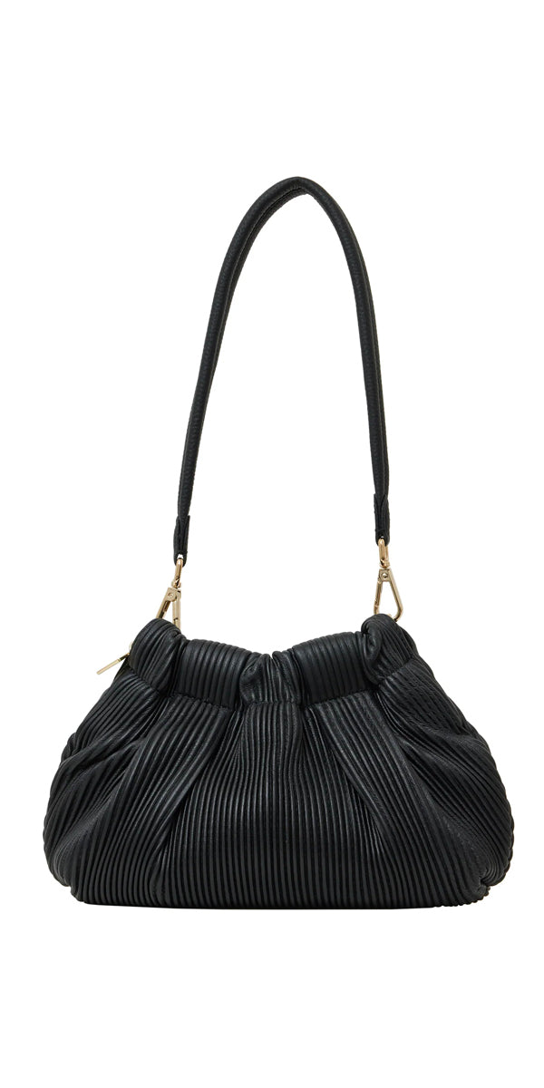 Saben Alexis Pleated Leather Handbag