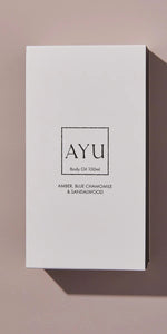 Ayu Body Oil Amber, Blue Chamomile and Sandalwood