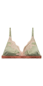 Love Stories Beau Bralette in Soft Green