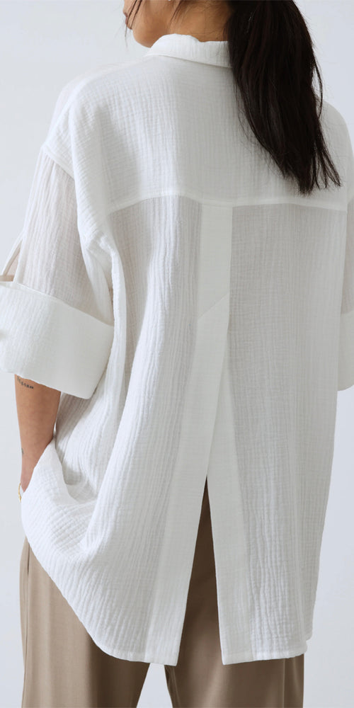 Mother of Pearl Camille Shirt in White