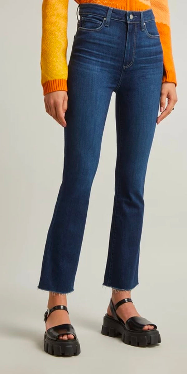 Paige Claudine High-Rise Flare Jeans in Stayin Alive
