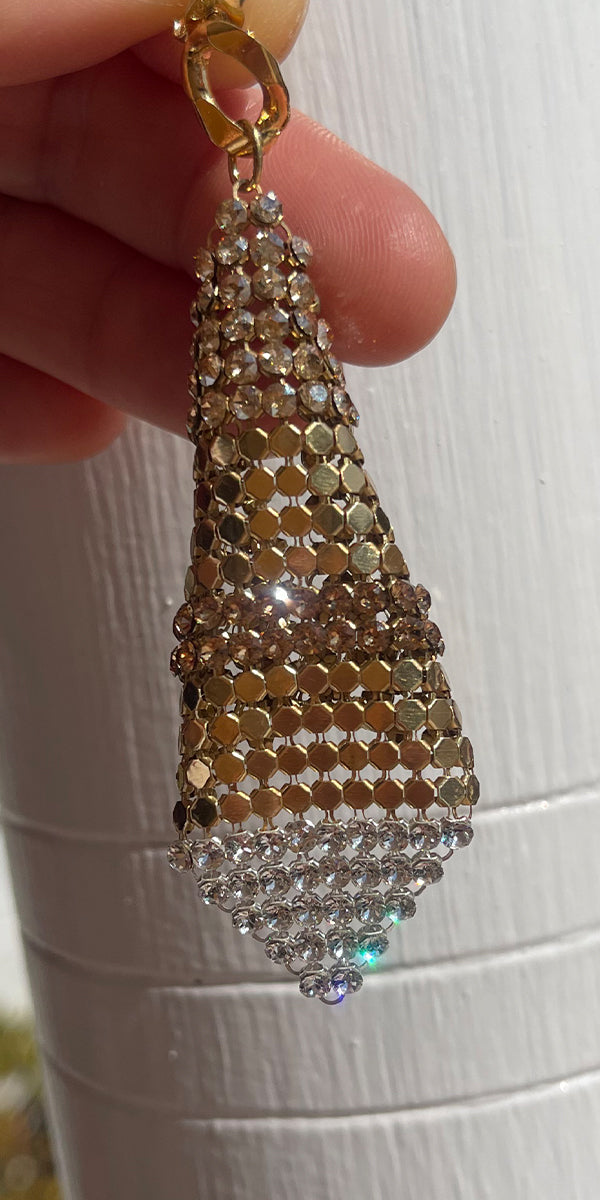 Laura B Diamond Kite Earrings