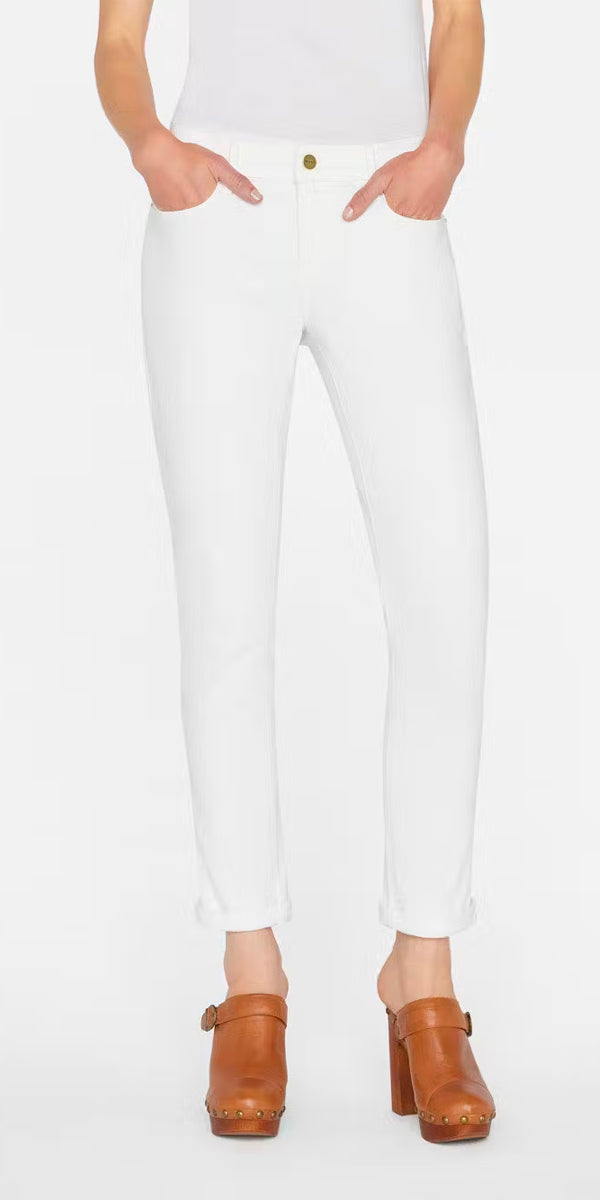 Frame Le Garcon Jeans in Blanc
