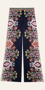 ba&sh Lilou Printed Wide Leg Trousers