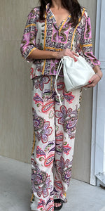 Lolly's Laundry Paisley Short Sleeve Shirt