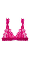 Love Stories Love Lace Sheer Bralette in Hot Pink