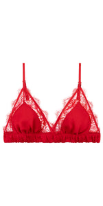 Love Stories Love Lace Bralette in Red
