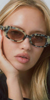 Raie Lucky Clover Sunglasses in Cream Tort