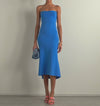 A.L.C. Dean Strapless Dress in Palace Blue