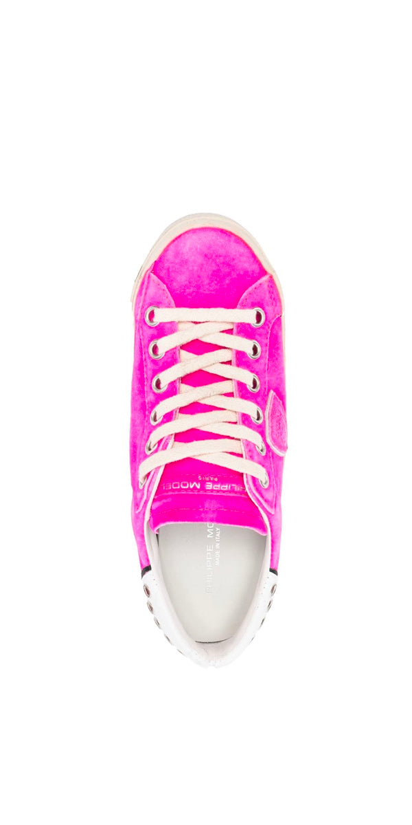 Philippe Model PRSX Sneakers in Fuchsia