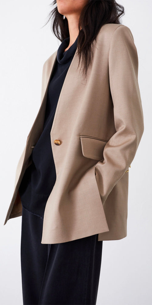 Mother of Pearl Roxy Jacket in Taupe