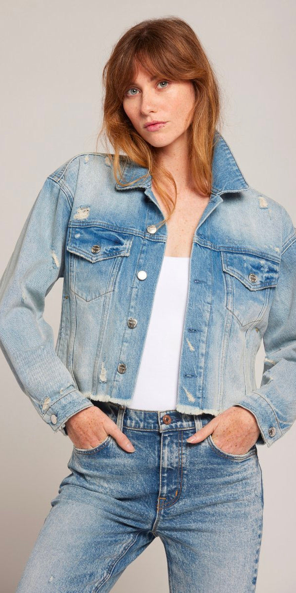 Current Elliott The Falling Out Denim Jacket