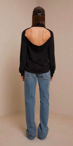 A.L.C. Troy Long Sleeve T-Shirt in Black